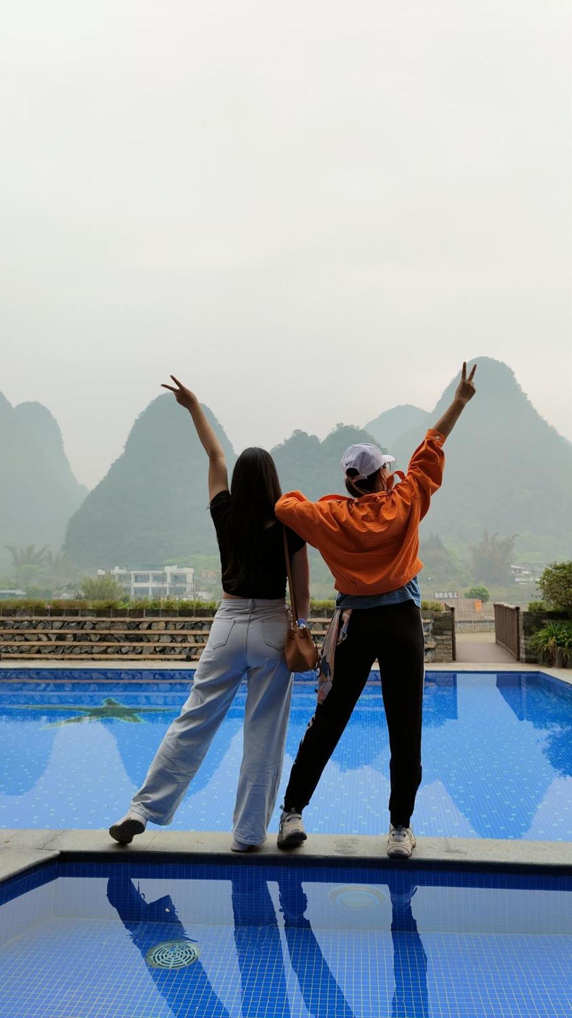 Penzion Yangshuo Tea Cozy--One Way Free Pick Up From Airport Or Ts 4 Nights Exteriér fotografie