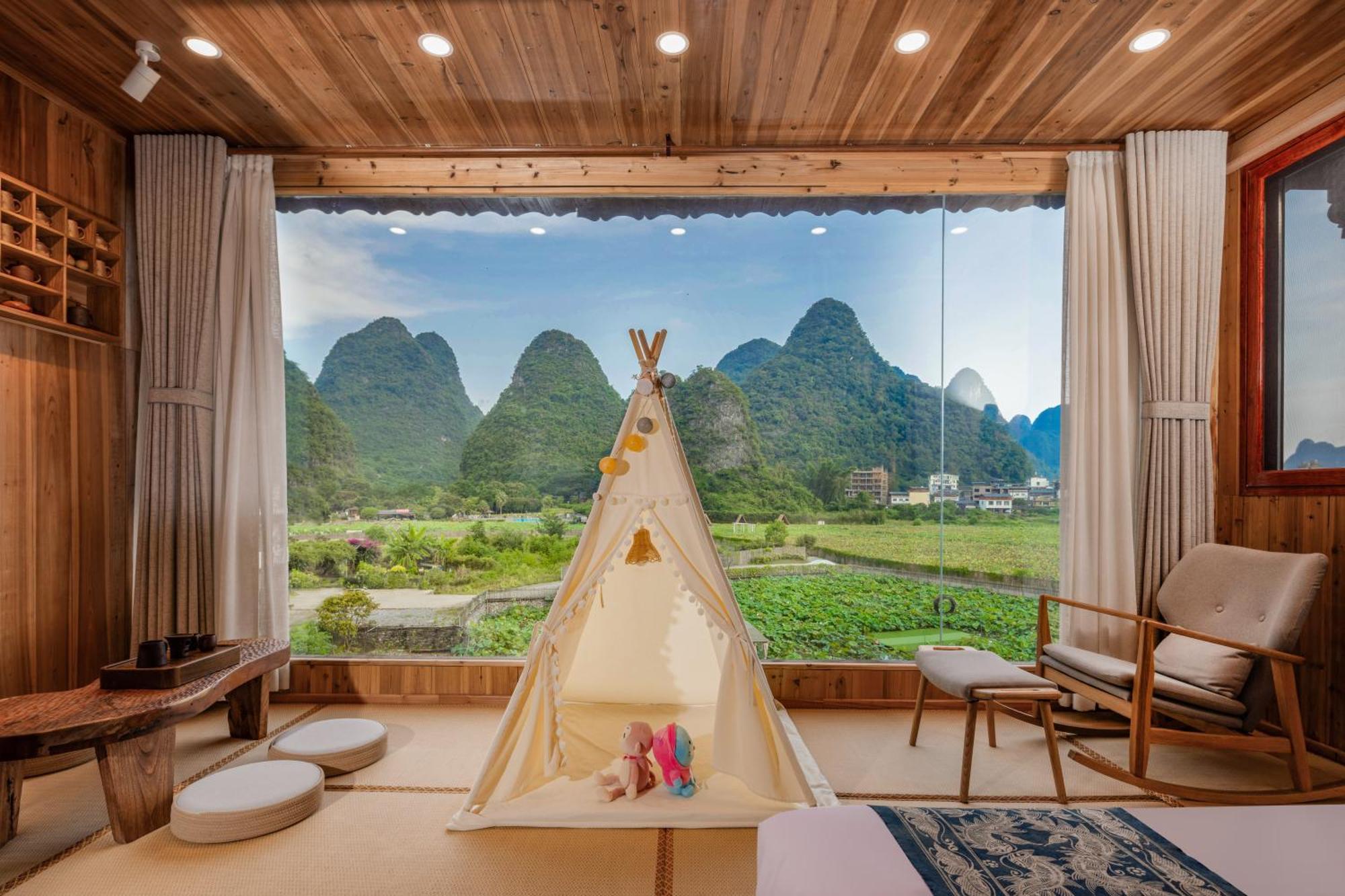 Penzion Yangshuo Tea Cozy--One Way Free Pick Up From Airport Or Ts 4 Nights Exteriér fotografie